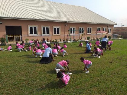 Pupils at the Play ground